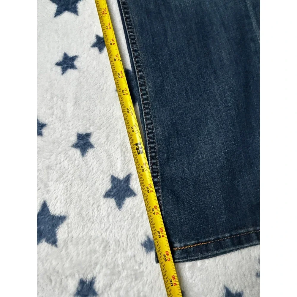 Levis 527 Jeans Mens 34x30 Blue Bootcut Stretch Denim Dark Wash Pants